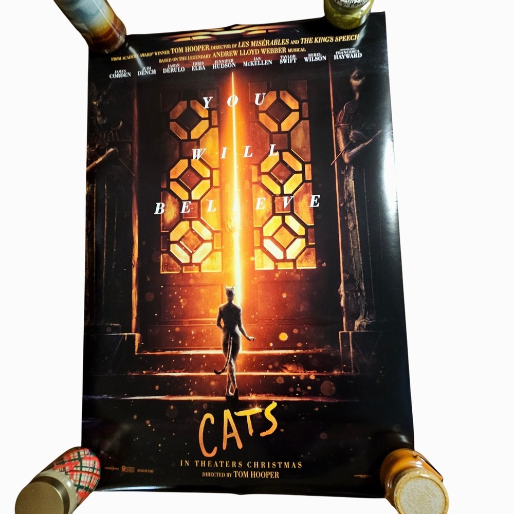 Cats 2019 Original Theatre Movie Poster 27x40 James Corden Jason‎ Derulo D/S